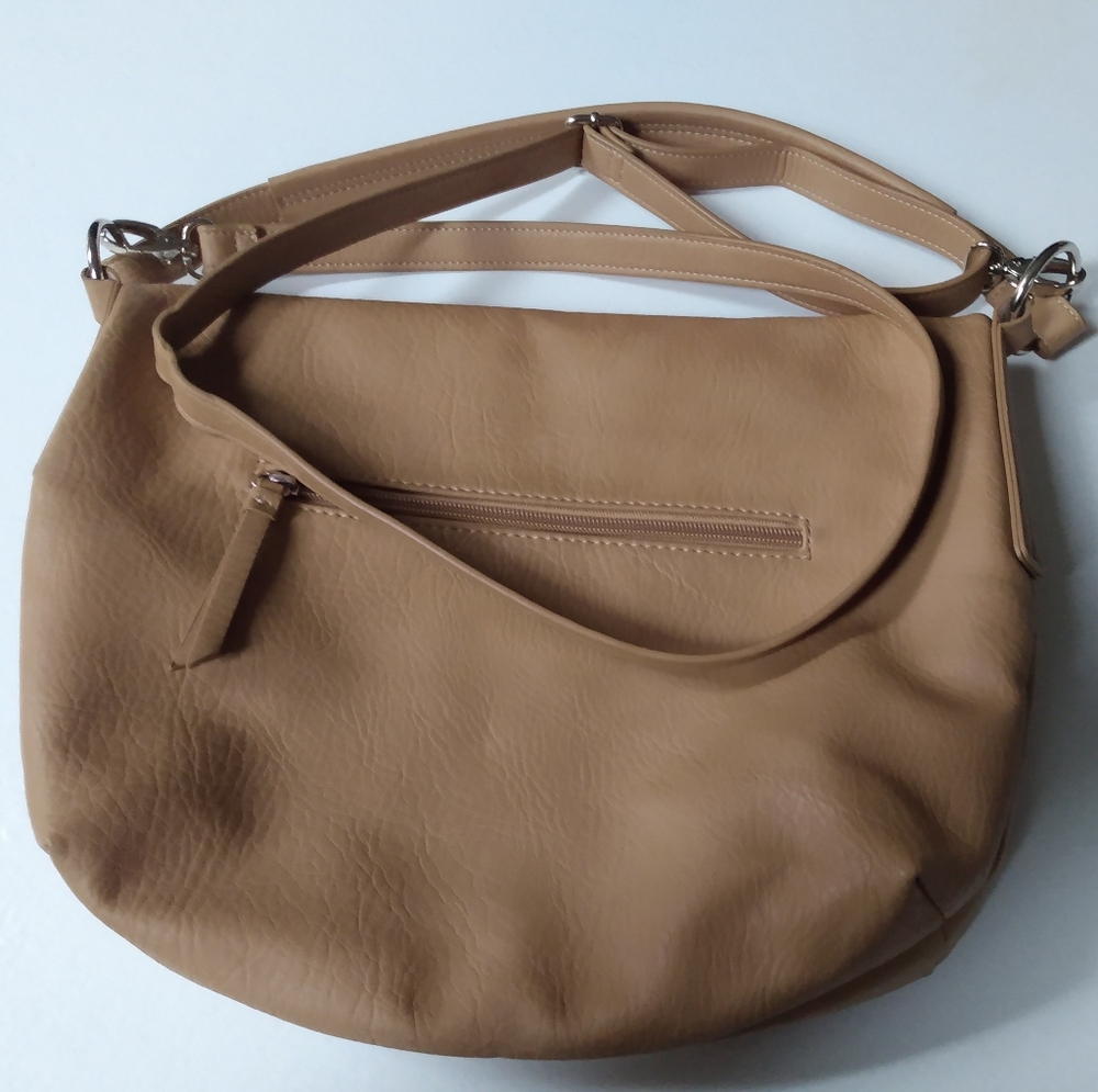 Nicole Miller Tan Shoulder and Short Strap Purse